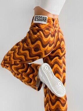 The Ragged Priest Wave Jeans Size 26 70s Style